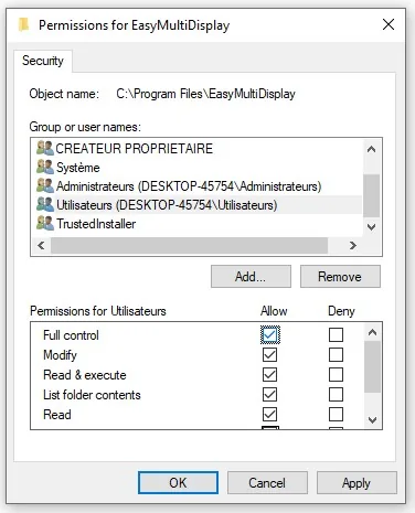 EMD nie może zapisać pliku konfiguracyjnego: co robić? - Easy Multi Display